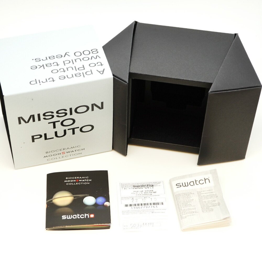 Swatch x Omega Mission to Pluto SO33M101 White Dial Men's Watch - Picture 2 of 11